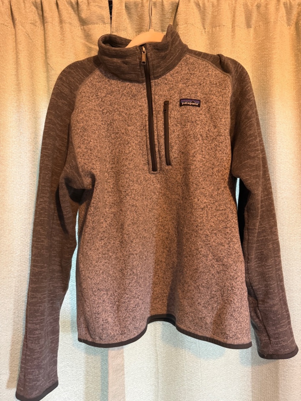 Patagonia Men's Heathered Gray Half-Zip Fleece Pullover